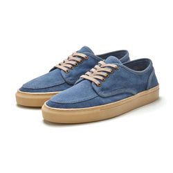 Schnürschuh AUTHENTIC LE JOGGER Gr. 40, blau (jeansblau) Herren Schuhe Sneaker, Schnürhalbschuh, Freizeitschuh, weiches Leder und Baumwolle