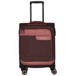 Handgepäck-Trolley TRAVELITE "VIIA S" Gr. B/H/T: 38 cm x 55 cm x 20 cm 34 l, rosa (frühlingsrose) Koffer Weichschallenkoffer Handgepäck-Koffer Reisegepäck TSA Schloss