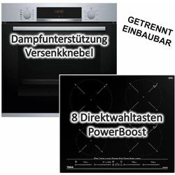 Herdset Bosch Einbau-Backofen mit Teka Induktionskochfeld - autark, 60 cm