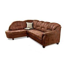 Ecksofa HOME AFFAIRE "Budapest L-Form", braun (mokka), B:242cm H:84cm T:80cm, Sofas, wahlweise mit Bettfunktion, mit Recamiere oder Ottomane