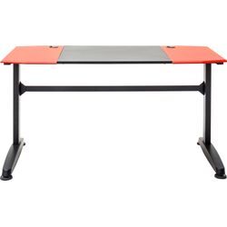 Gaming-Tisch MCA FURNITURE "mcRacing", rot (rot, schwarz, rot, schwarz, rot, schwarz, rot), B:140cm H:72cm T:65cm, Tische, Game Desk mcRacing, Schwarz-Rot-Schwarz