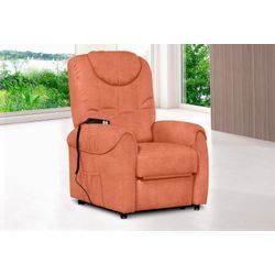 TV-Sessel SIT & MORE "Bastian" Sessel Gr. Luxus-Microfaser ALTARA NUBUCK, mit Motor-mit Aufstehhilfe, Aufstehhilfe, B/H/T: 75cm x 110cm x 92cm, orange (terrakotta) wahlweise manuell verstellbar oder mit Motor und Aufstehhilfe