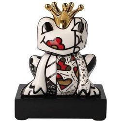 Dekofigur GOEBEL "Romero BRITTO - Golden Prince", bunt, B:7,5cm H:14,5cm T:11,5cm, Porzellan, Dekofiguren, Sammelfigur, Tierfigur