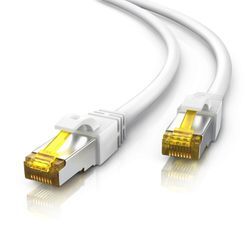 Primewire LAN-Kabel CAT.7, RJ-45 (Ethernet), Gigabit Ethernet S/FTP Netzwerkkabel, 10000 Mbit/s, Patchkabel - 30m