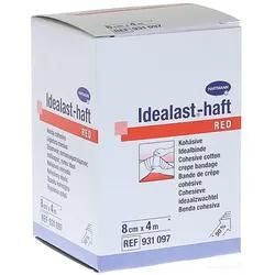 Idealast-haft color Binde 8 cm x 4 m rot 1 St