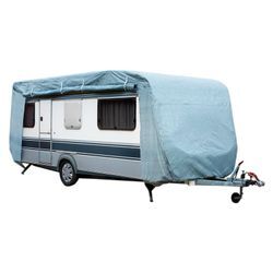 GreenYard® Abdeckplane für Wohnwagen oder Wohnmobile Größe L 610 x 250 x 220 cm