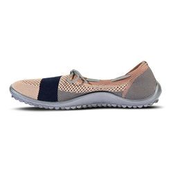 Barfußschuh LEGUANO "STLYE" Gr. 36, rosa (rosé), Damen, Textil, Schuhe Barfußschuh Slip-on-Sneaker Sneaker low Socksneaker, Ballerina, Slipper, Bequemschuh mit Schleife