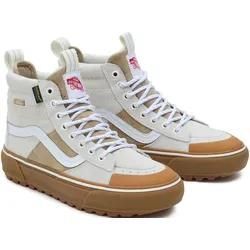 Sneaker VANS "SK8-Hi MTE-2" Gr. 40, weiß (offwhite) Schuhe Schnürstiefeletten mit kontrastfarbenem Logobadge an der Ferse
