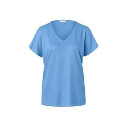 Strukturiertes Shirt - Hellblau - Gr.: S