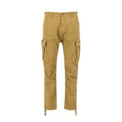 Cargohose ALPHA INDUSTRIES "Alpha Industries Men - Pants Squad Pant", Herren, Gr. 29, Normalgrößen, grün (khaki), Obermaterial: 98% Baumwolle, 2% Elastan, Futter: 100% Baumwolle, Hosen