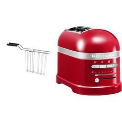 KITCHENAID Toaster "Artisan 5KMT2204EER EMPIRE ROT", rot (empire rot), B:18cm H:22,5cm T:33cm, Toaster, mit Sandwichzange