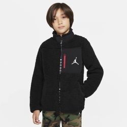 Jordan Jacke für ältere Kinder mit durchgehendem Reißverschluss (Jungen) - Schwarz