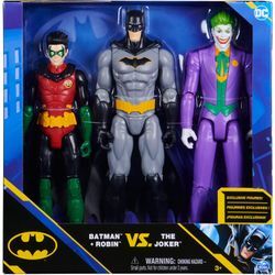 Spin Master Spielfigur Batman 30 cm Figuren-Set aus Batman (Rebirth), Robin und Joker