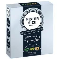 Mister Size «Slim (47-49-53)» Anprobierpackung - Maßkondome 3 St