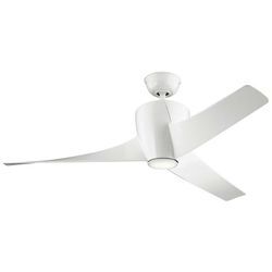 Elstead - 3 Blade 142cm Ceiling Fan with led Light White Remote Control 3 Flügel 142 cm Deckenventilator mit led Light White Fernbedienung