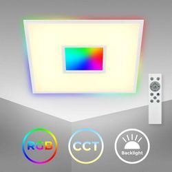 B.k.licht - cct led Panel, rgb, Center-/Backlight, weiß, 1xLED/36W: Weiß