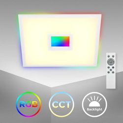 B.k.licht - cct led Panel, rgb, Center-/Backlight, weiß, 1xLED/24W: Weiß