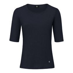 Rundhals-Shirt Modell Velvet Bogner blau