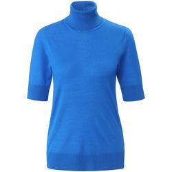 Rollkragen-Pullover Peter Hahn blau