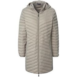 Daunen-Long-Steppjacke MYBC beige