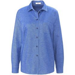 Bluse Hemdkragen Peter Hahn blau