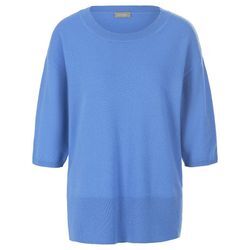 Rundhals-Pullover aus Kaschmir und Seide include blau