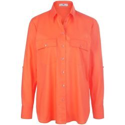 Bluse Hemdkragen Peter Hahn orange