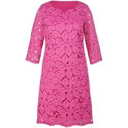 Spitzen-Kleid 3/4-Arm Anna Aura pink