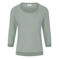 Rundhals-Pullover aus 100% SUPIMA®-Baumwolle Peter Hahn grün