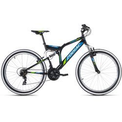 Mountainbike KS CYCLING "Zodiac" Gr. 48, schwarz (schwarz, schwarz), Fahrräder, 48cm, 26 Zoll (66,04cm), für Damen und Herren, Kettenschaltung