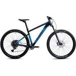 Mountainbike GHOST "Nirvana Tour SF Universal" Gr. 42, blau (dunkelblau, hellblau), Fahrräder, 42cm, 27,5 Zoll (69,85cm), für Damen und Herren, Kettenschaltung