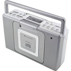 Soundmaster - BCD480 CD-Radio ukw aux, cd spritzwassergeschützt Silber