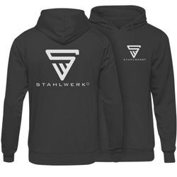 STAHLWERK Hoodie Schwarz Kapuzen-Pullover Größe XXL 100% Baumwolle