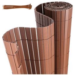 Hengda pvc Sichtschutzmatte UV-Schutz Sichtschutzzaun Balkon Terrasse Windschutz Sichtschutz Outdoor Balkonverkleidung Wetterfest für Balkon Garten