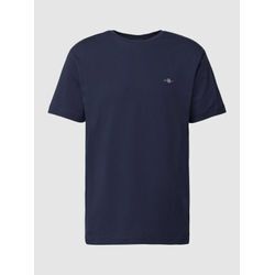 Regular Fit T-Shirt mit Label-Stitching Modell 'SHIELD'