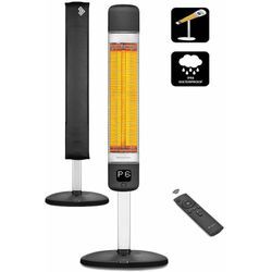 Pro-fr Carbon Infrarot Standheizstrahler Heizstrahler Terassenheizung 2500W mit Fernbedienung - Luxeva