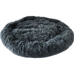 Hundebett Jimmy flauschig anthrazit 100 x 18 cm Hunde Bett Kissen Schlafplatz