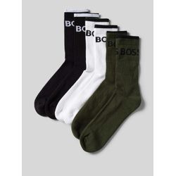 Socken mit Label-Print im 6er-Pack