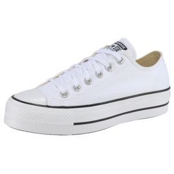 Sneaker CONVERSE "CHUCK TAYLOR ALL STAR PLATFORM CANVAS", Gr. 36, weiß, Textil, sportlich, Schuhe