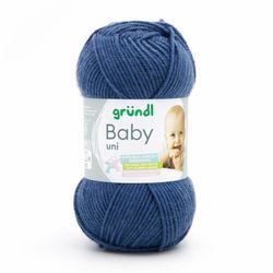 Gründl Wolle Baby uni 50 g jeans Wolle