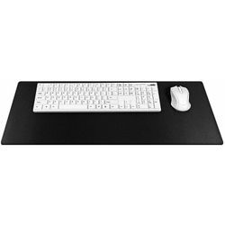 Mauspad Große Mausmatte Mousepad 700x300x2mm Anti Rutsch Matte (unter Maus und Tastatur) kompatibel mit Gamer, Grafikdesigner, Büro - Schwarz