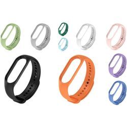 Silikon Sport Strap Fitness Tracker Ersatz Armband Uhrband Uhrenarmband kompatibel mit Xiaomi Smart Band 7 Hellgrün