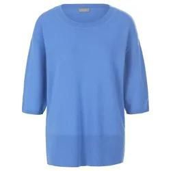 Rundhals-Pullover aus Kaschmir und Seide include blau, 46