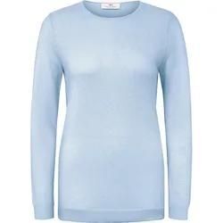 Rundhals-Pullover aus 100% Premium-Kaschmir Peter Hahn Cashmere blau, 38