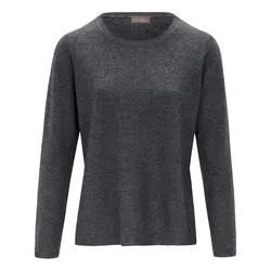 Rundhals-Pullover aus Schurwolle und Kaschmir include grau, 40