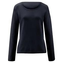 Rundhals-Pullover aus 100% Premium-Kaschmir Peter Hahn Cashmere blau, 38