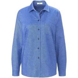 Bluse Hemdkragen Peter Hahn blau, 52