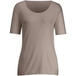 Rundhals-Shirt langem 1/2-Arm Peter Hahn beige, 52