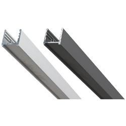 Profil für Wandanschluss aus Aluminium und Kunstoff - Anschlussprofil in Silber mit den Maßen 2 x 2 200 cm