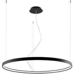 SOLLUX LIGHTING Kronleuchter "RIO", schwarz, H: 150cm, Lampen, Slush -Einstellung, Pendelleuchte